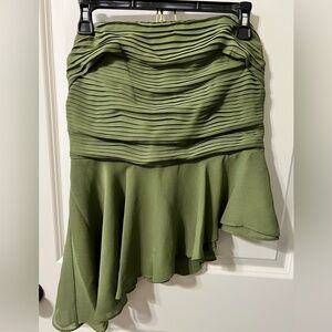 Parker Olive Green Strapless Top NWOT 10